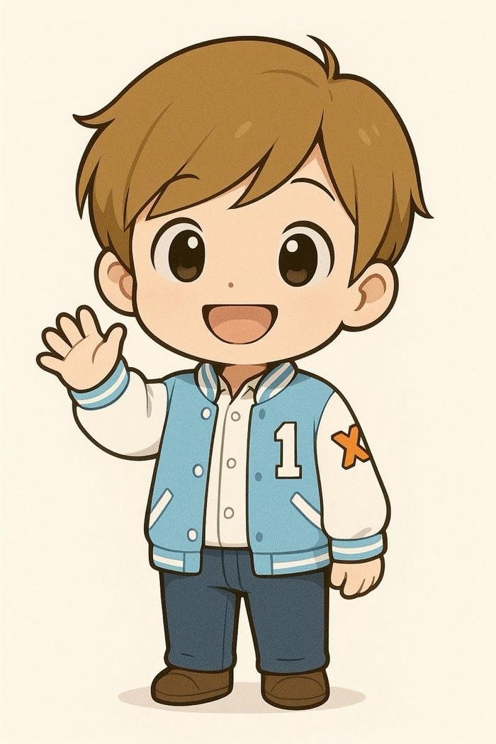 Hình ảnh chibi bé trai sáng tạo