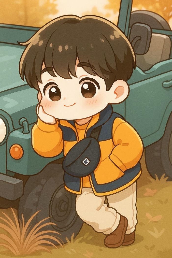 Hình chibi bé trai nhìn rất yêu