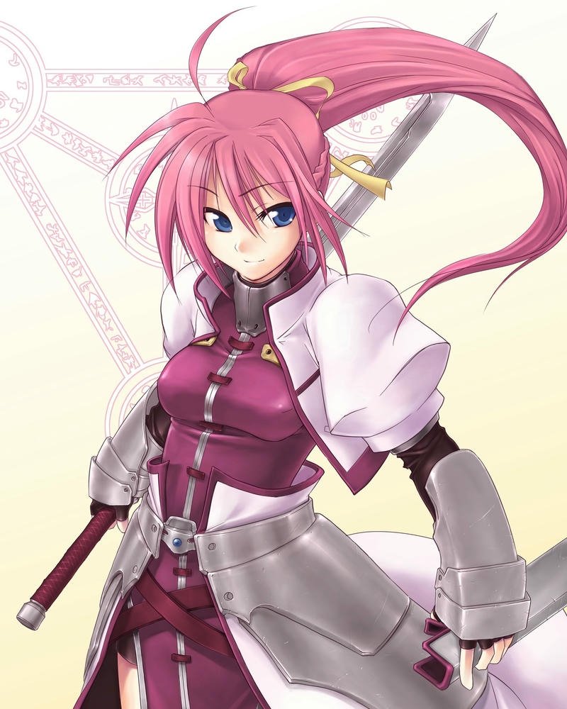 ảnh anime nữ cầm kiếm nghệ thuật