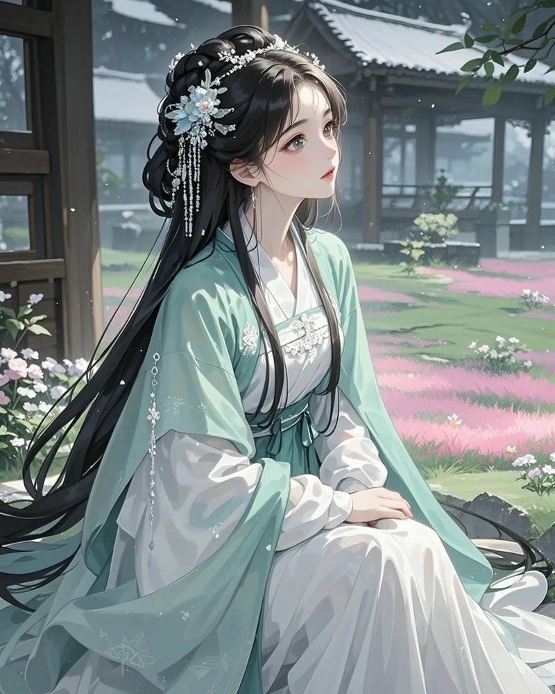 ảnh anime nữ cổ trang nghệ thuật