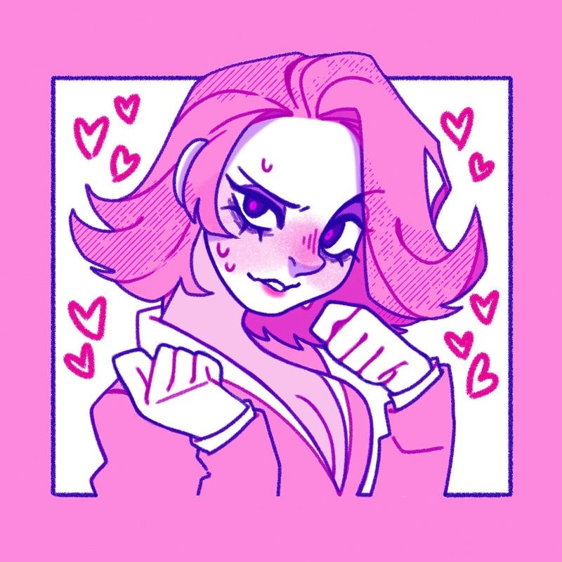 ảnh anime nữ tóc hồng chất