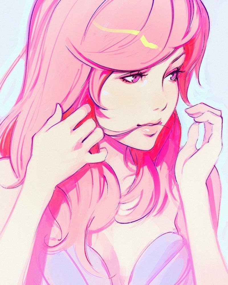 ảnh anime nữ tóc hồng cực đẹp