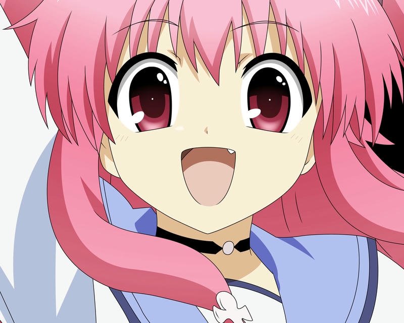 ảnh anime nữ tóc hồng phong cách