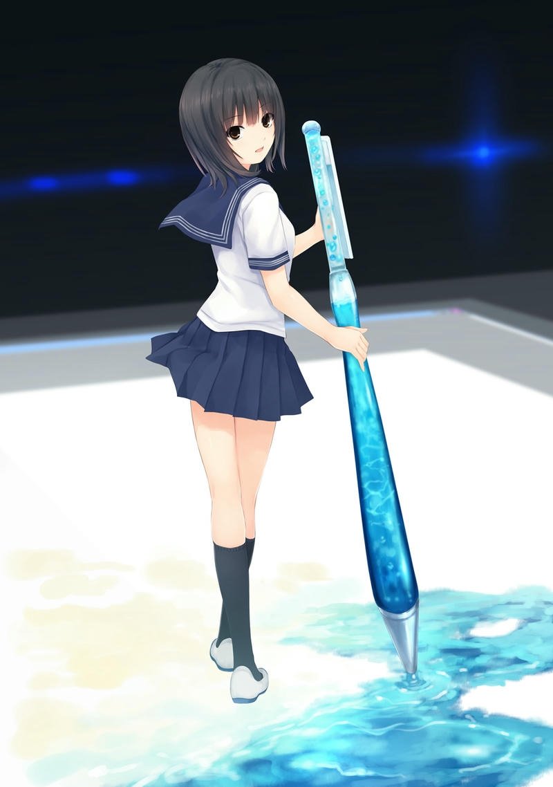 ảnh anime nữ tóc ngắn anime style