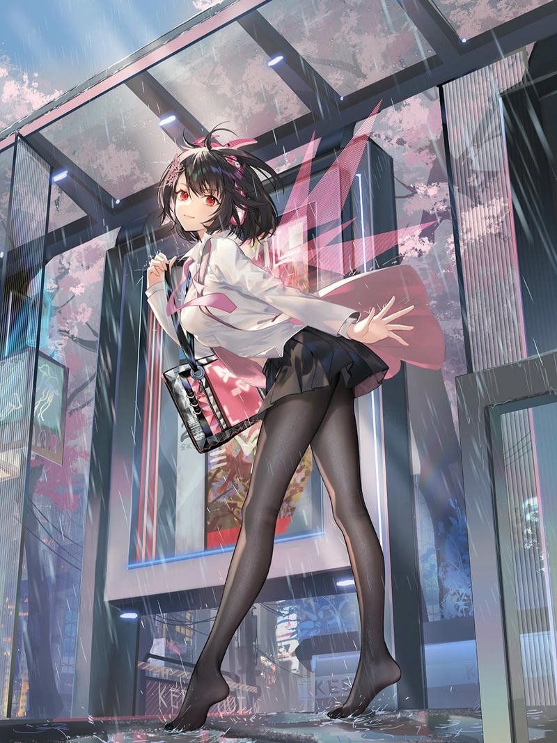 ảnh anime nữ tóc ngắn cute nhẹ