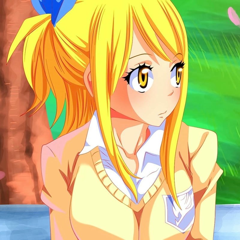 ảnh anime tóc vàng lung linh nhẹ