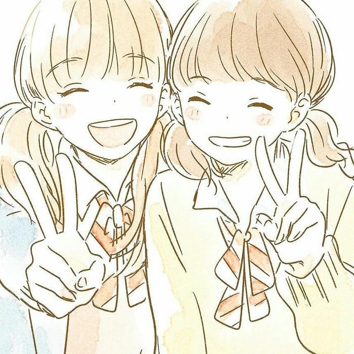 ảnh avatar bạn thân cùng cười