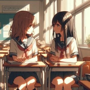 ảnh avatar hai bạn nhìn nhau