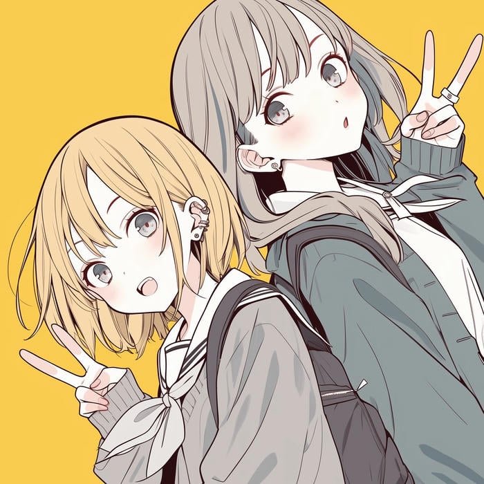 ảnh avatar hai bạn thân thiết