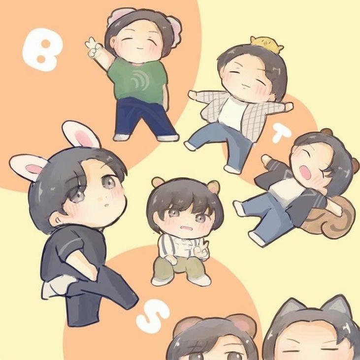 ảnh bts chibi hình ảnh dễ thương