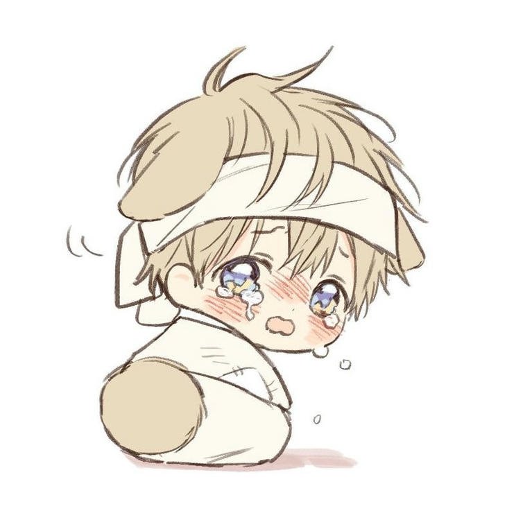 ảnh chibi buồn tạo dáng suy