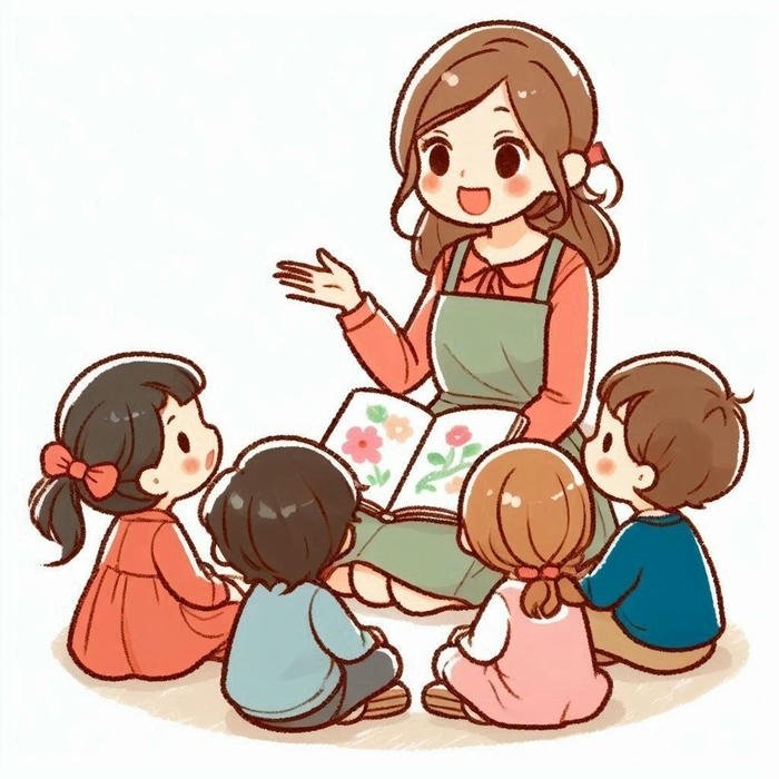 ảnh cô giáo chibi gần gũi