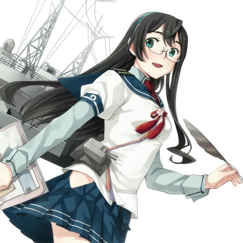 ảnh cute anime đeo kính ảnh