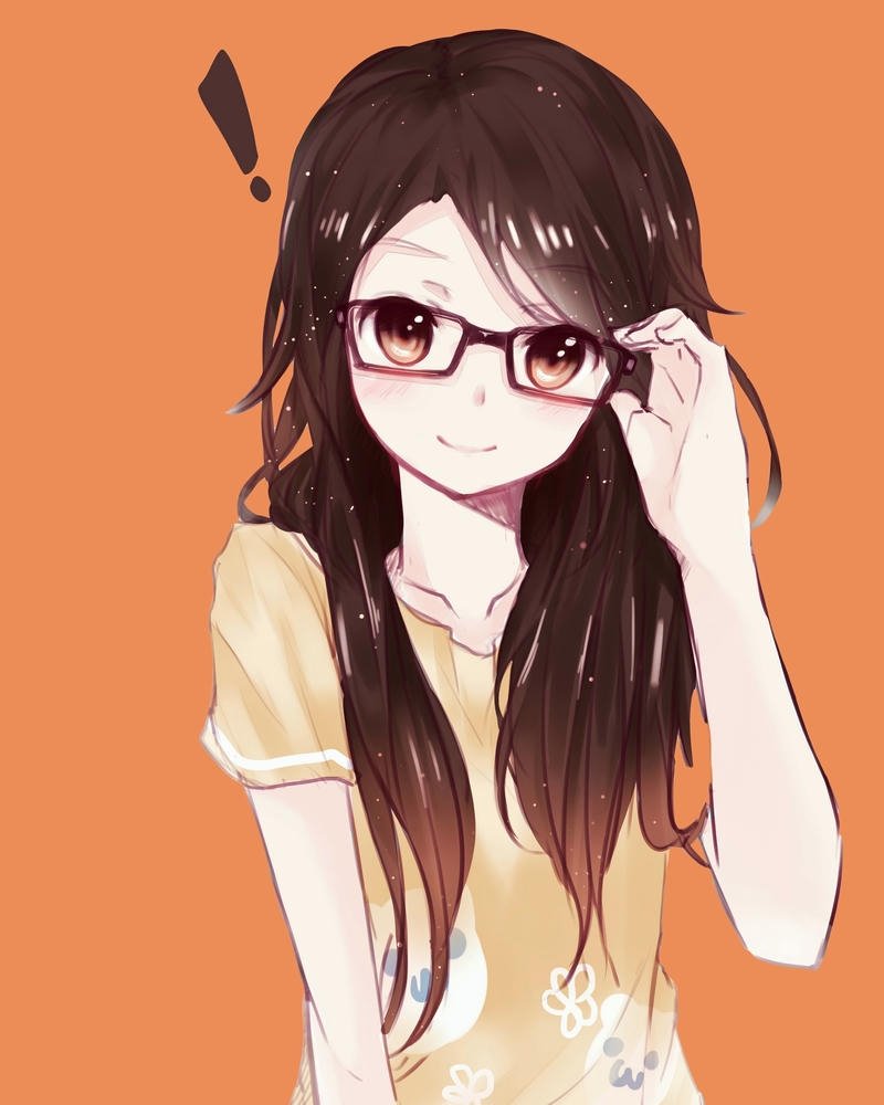 ảnh mái tóc đẹp ảnh anime đeo kính