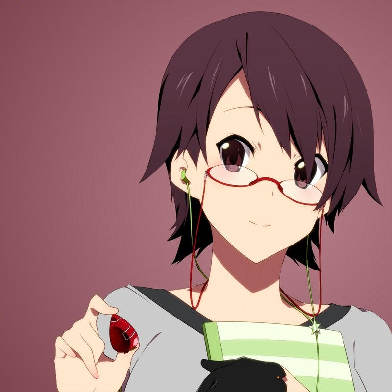 ảnh nghệ thuật hình ảnh anime đeo kính