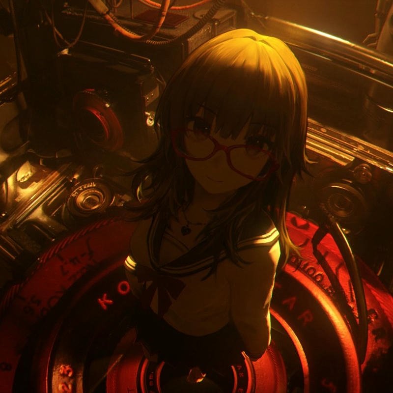 ảnh nhẹ nhàng ảnh anime đeo kính