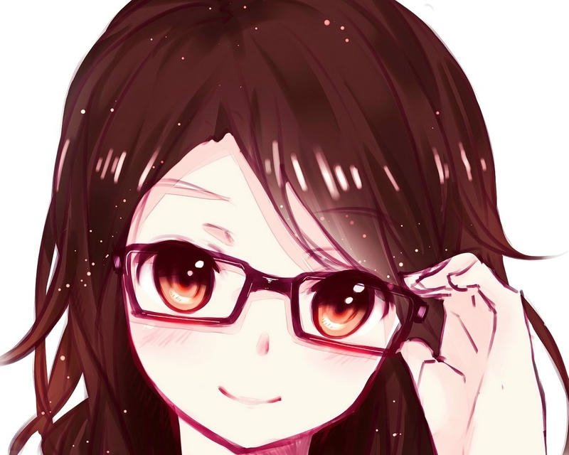 ảnh tinh tế ảnh anime đeo kính