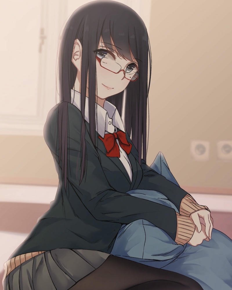 anime đeo kính ảnh cực đẹp