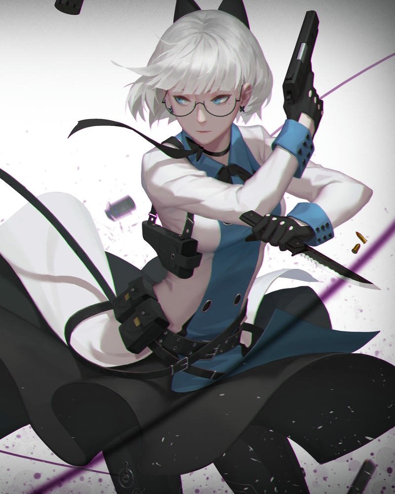 anime đeo kính ảnh dễ thương