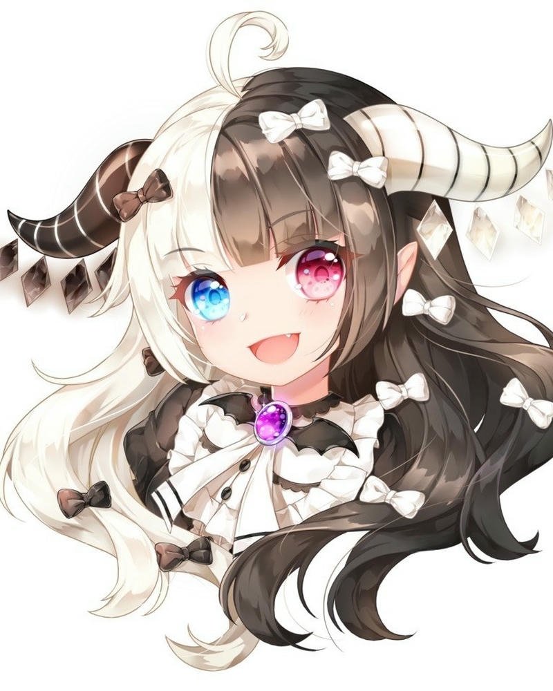 anime girl ảnh tóc trắng cuốn hút