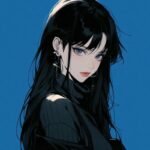 anime girl lạnh lùng cá tính lung linh