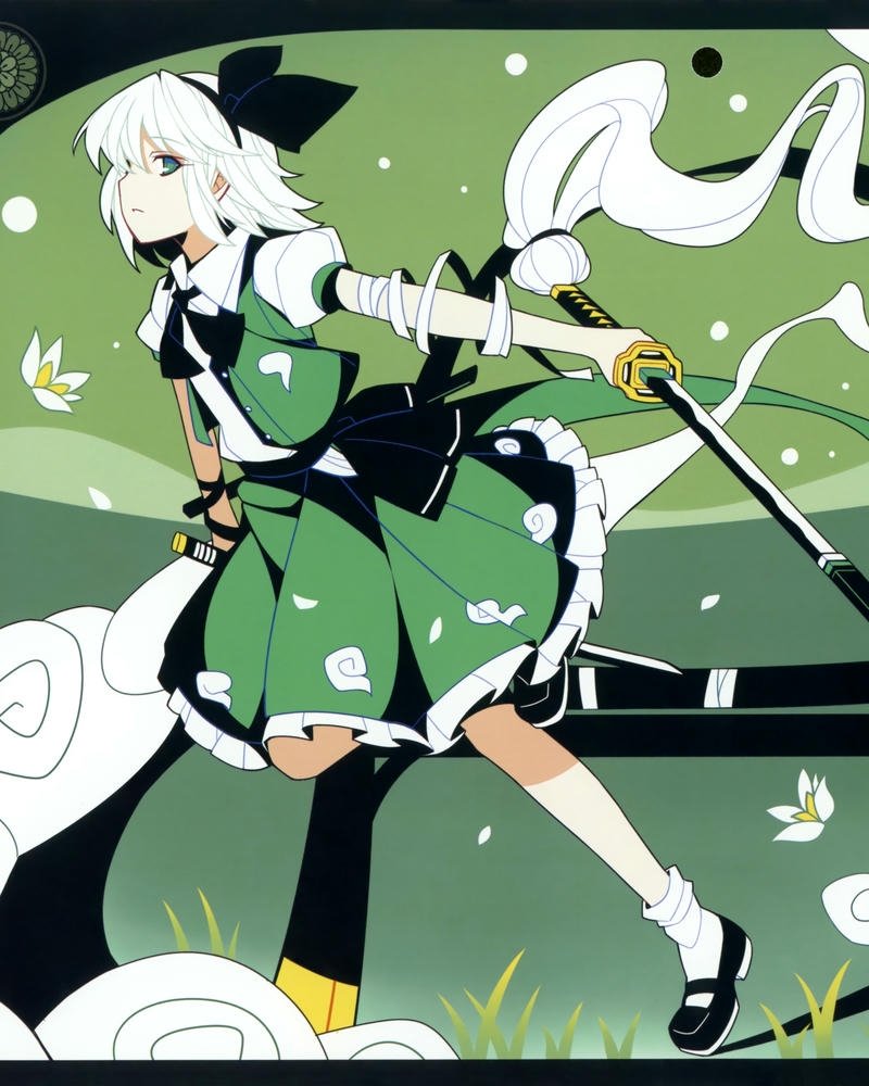 anime nữ cầm kiếm ấn tượng