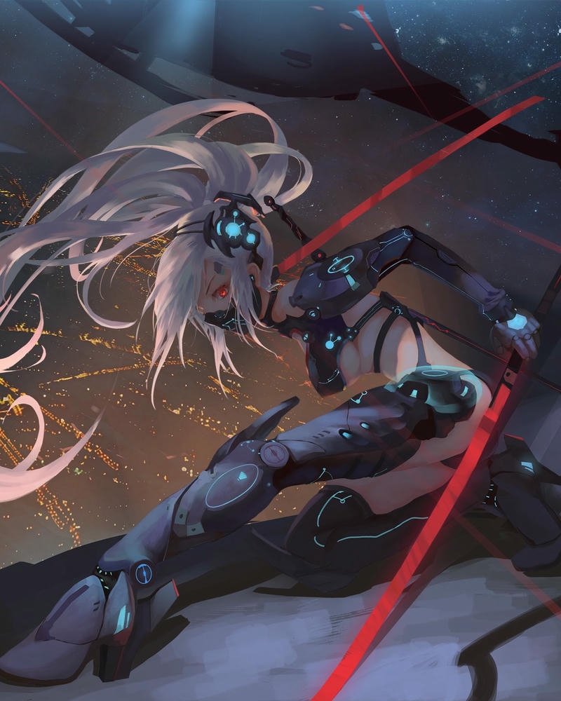 anime nữ cầm kiếm cool