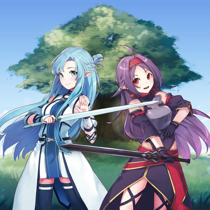 anime nữ cầm kiếm đầy khí chất