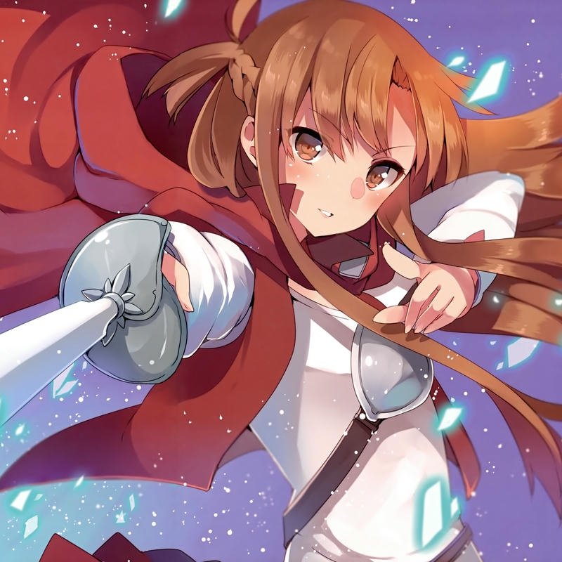 anime nữ cầm kiếm sắc nét