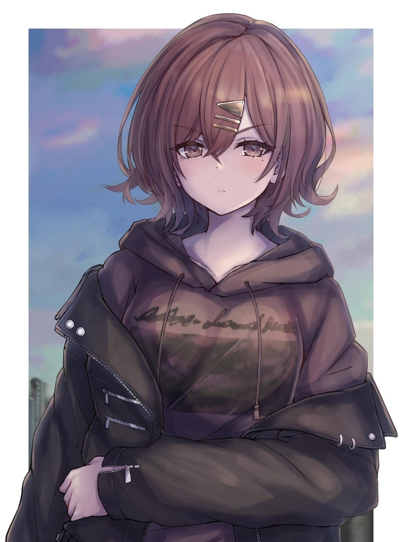 anime nữ tóc ngắn dễ thương