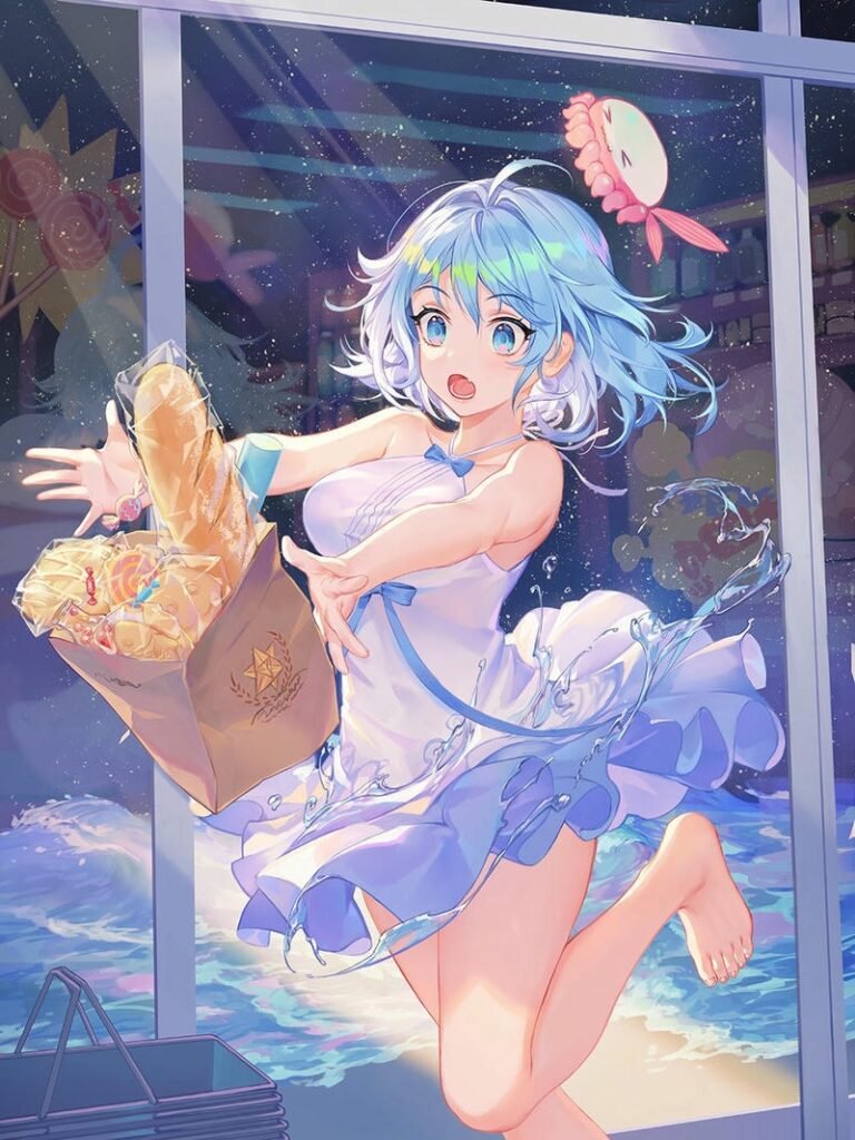 anime nữ tóc ngắn phong thái