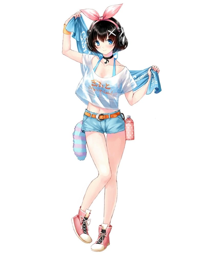 anime nữ tóc ngắn rực rỡ