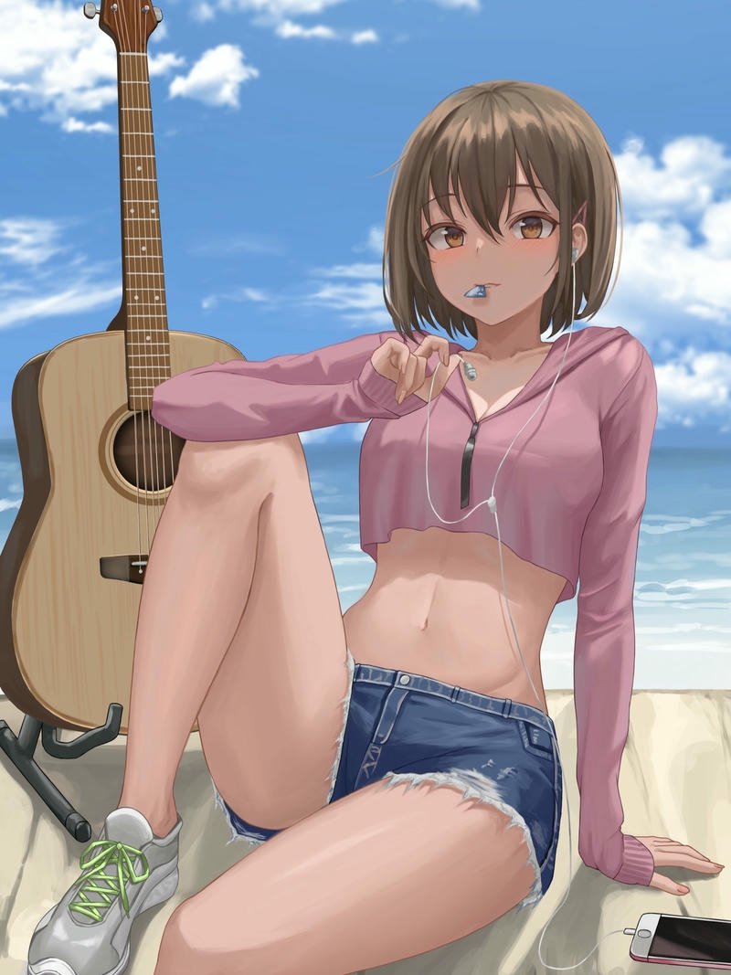 anime nữ tóc ngắn thanh lịch