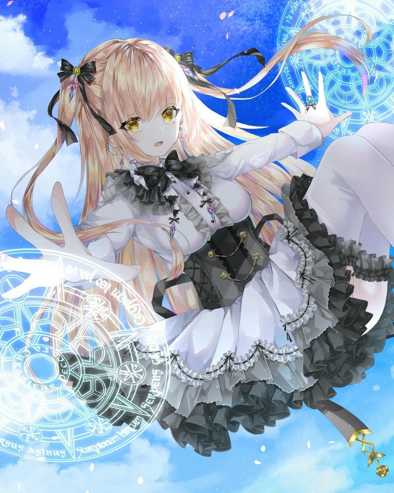 anime tóc vàng cute xinh