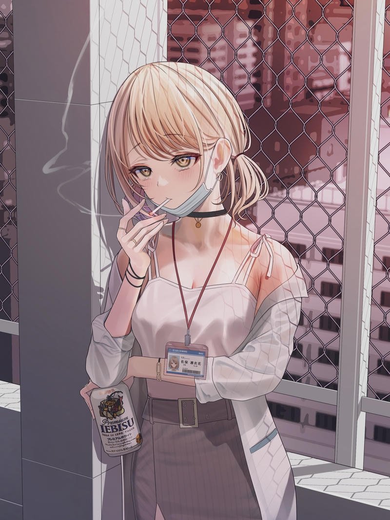 anime tóc vàng rực rỡ