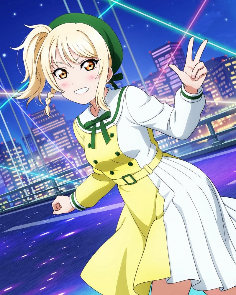 anime tóc vàng xinh