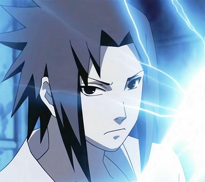 avatar anime sasuke ánh mắt thép