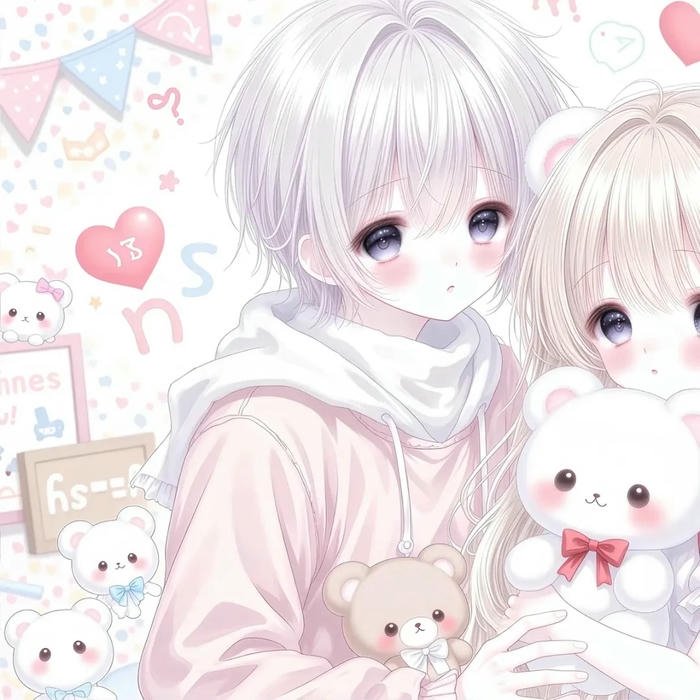 chất hình avatar đôi anime ngầu cuốn hút