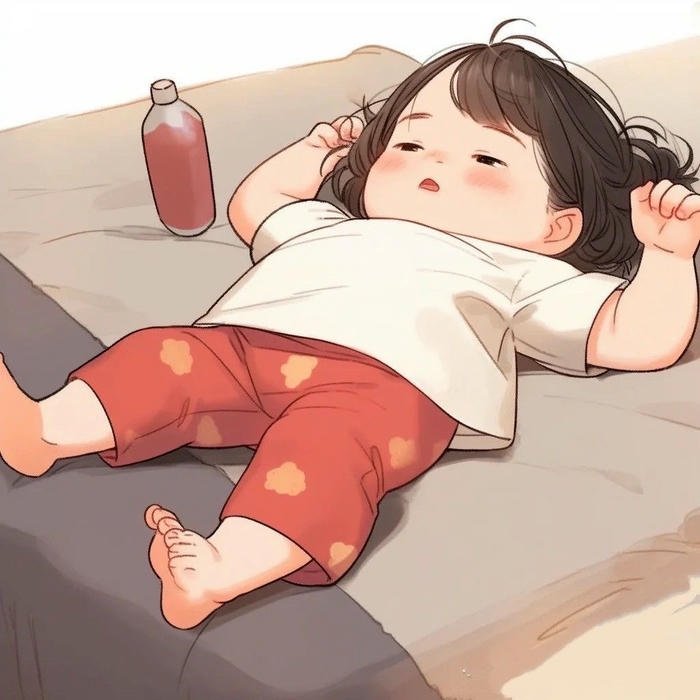 em bé chibi đang ngủ say