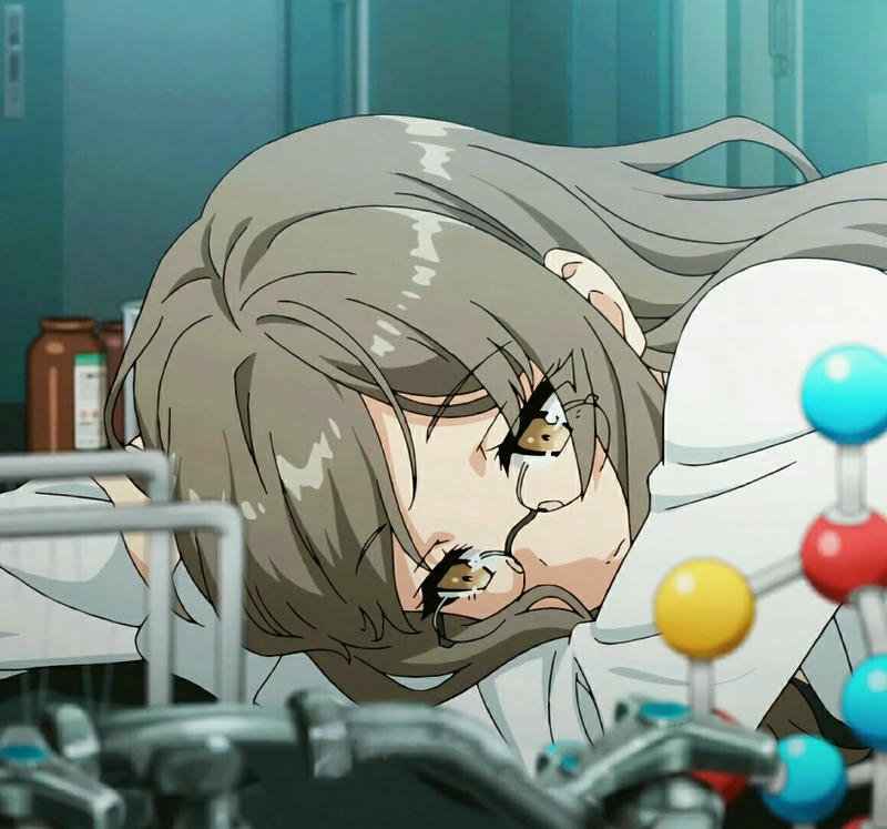 hình ảnh anime đeo kính cực xinh