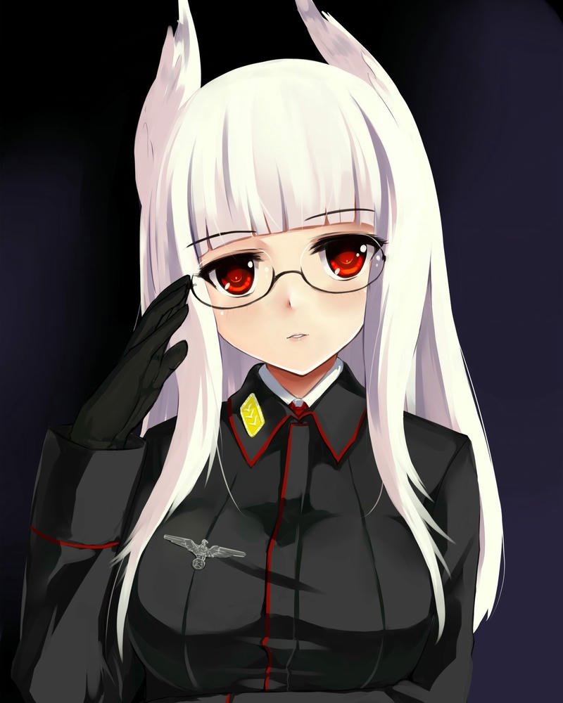 hình ảnh anime đeo kính dịu dàng