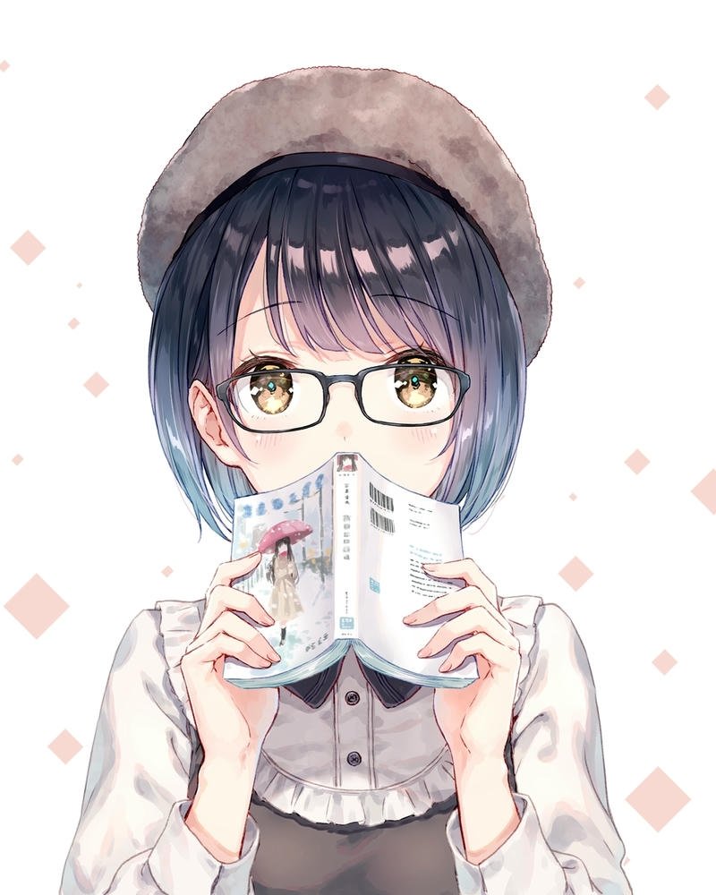 hình ảnh anime đeo kính rực rỡ