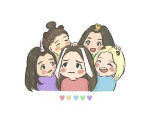 hình ảnh avatar nhóm 5 người đáng yêu