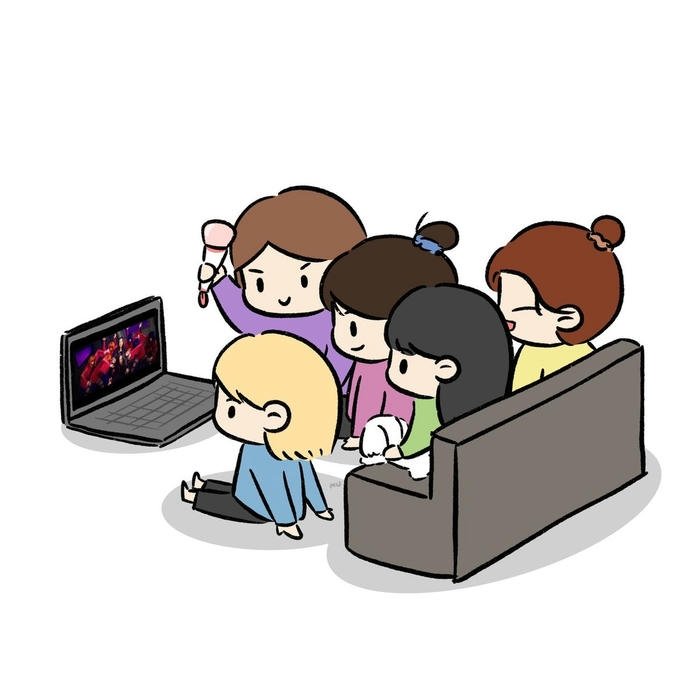 hình ảnh avatar team 5 người cute