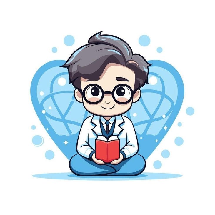 hình ảnh bác sĩ chibi biểu hiện tích cực