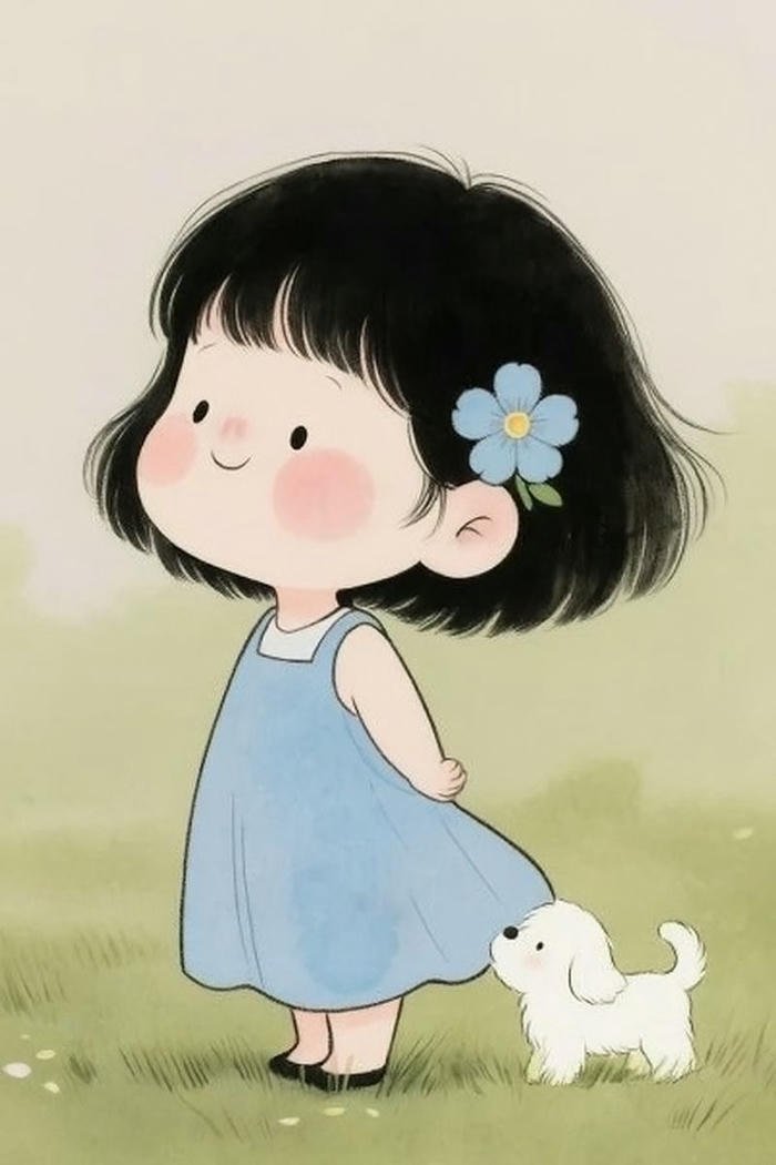 hình ảnh bé chibi ngây thơ