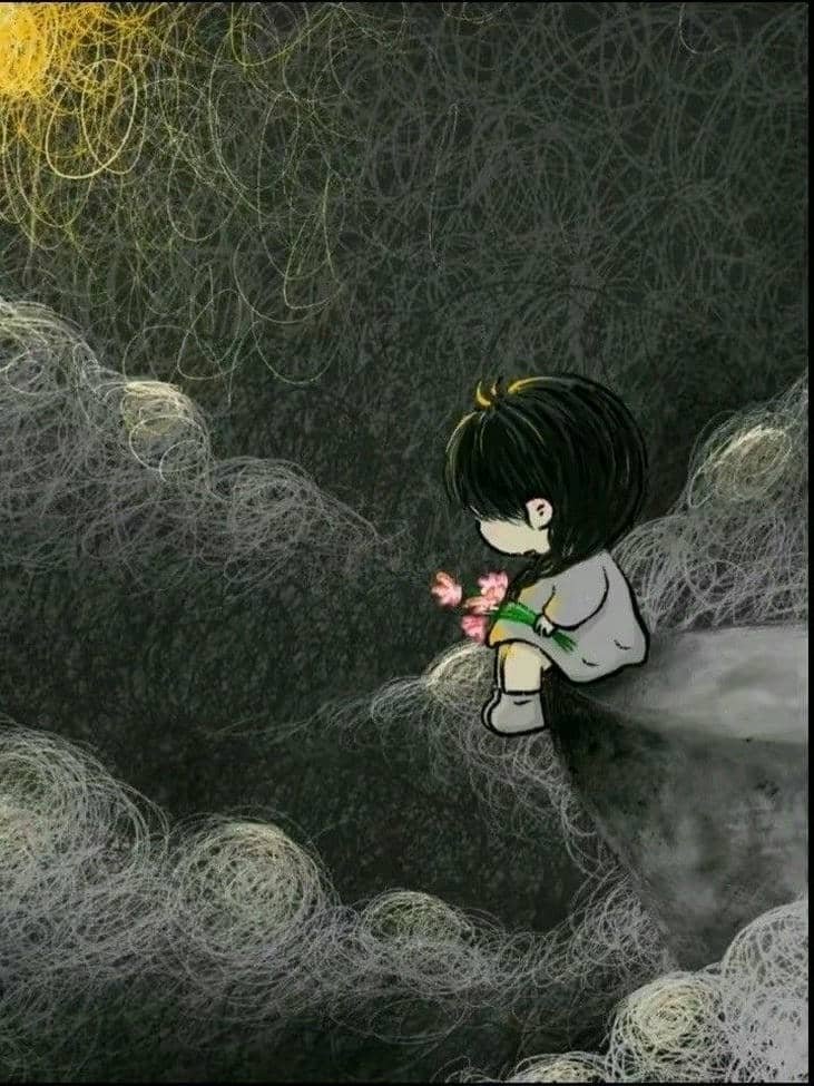 hình ảnh chibi buồn nghệ thuật sâu lắng