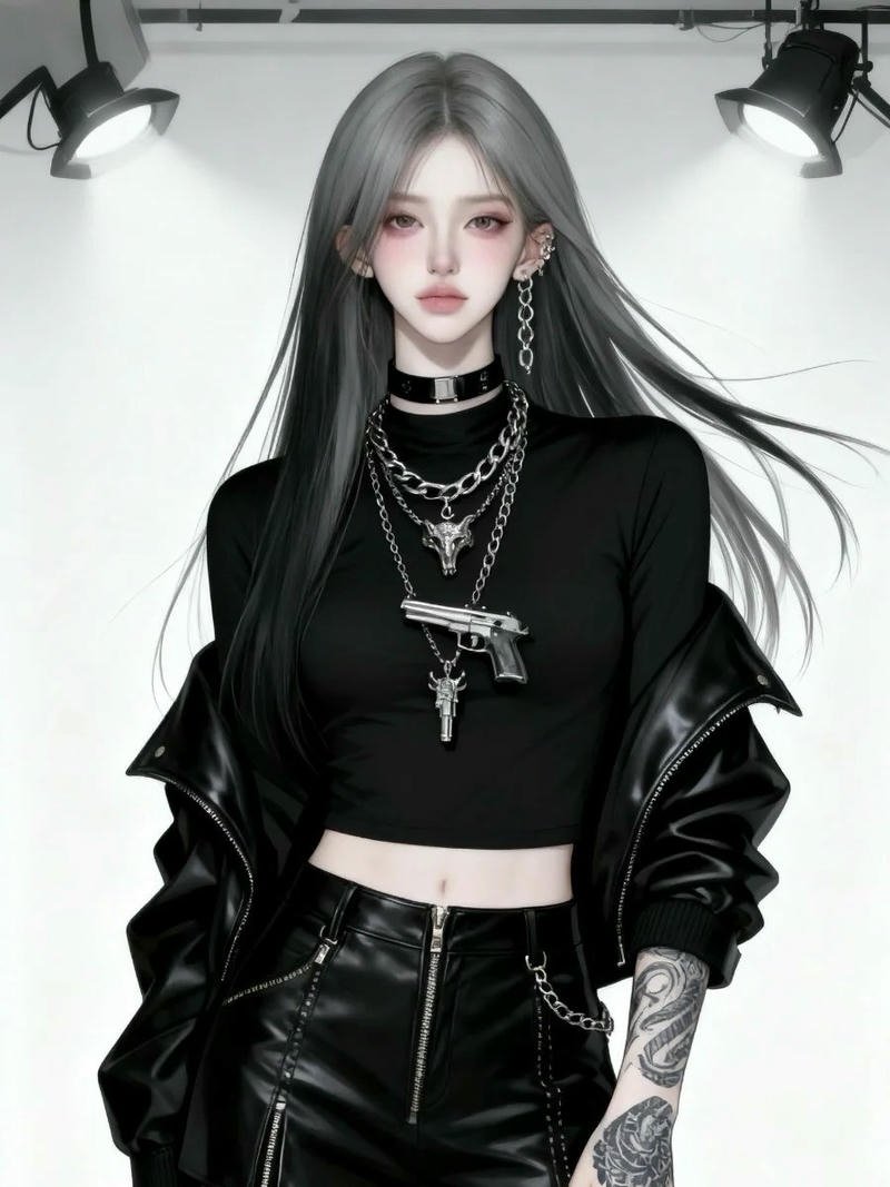 hình anime girl lạnh lùng cá tính góc nghiêng