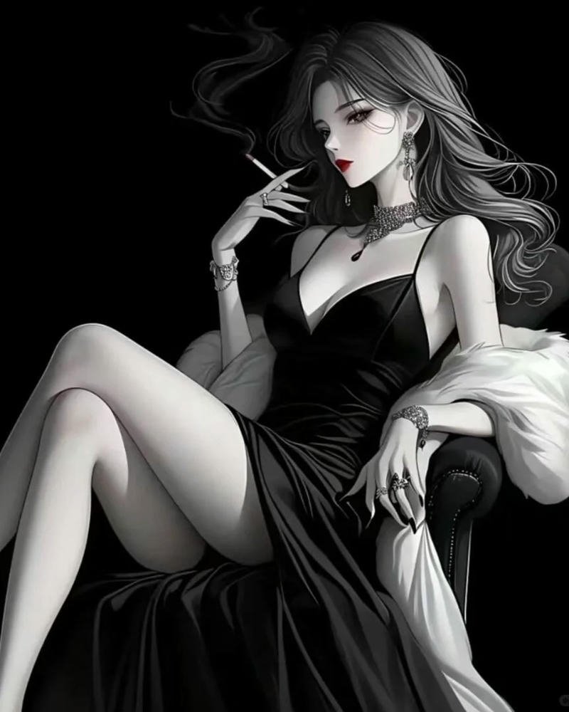 hình anime girl lạnh lùng cá tính nghệ thuật