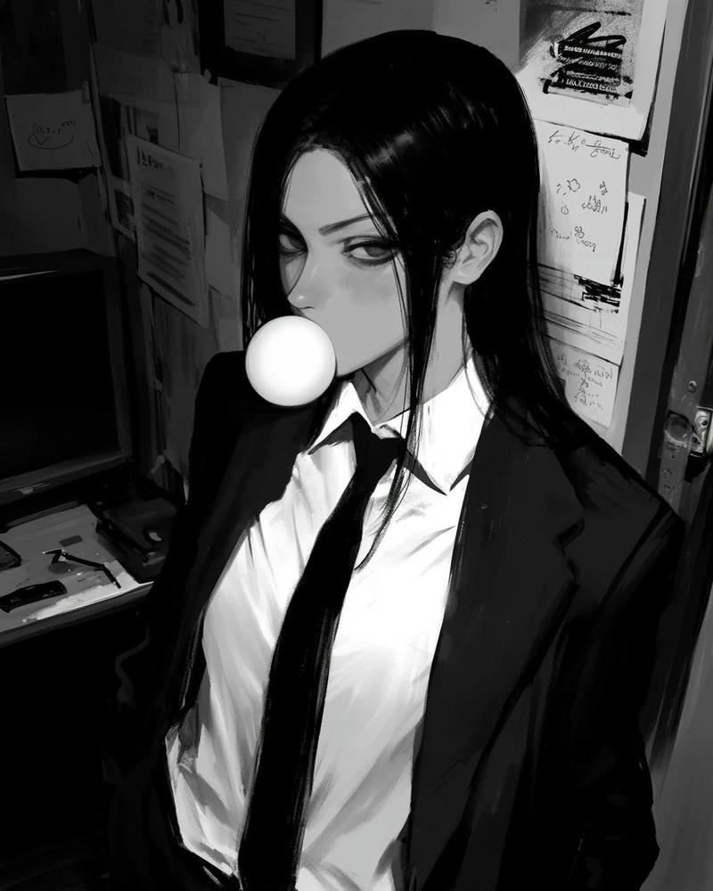 hình anime girl lạnh lùng cá tính rực rỡ